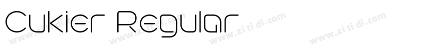 Cukier Regular字体转换